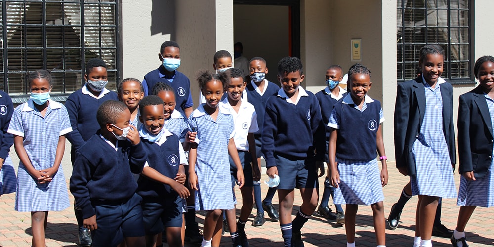 Frontline Christian School - Pupils heading to the playground Frontline Christian School - Pupils heading to the playground